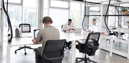 Salle de co-working de l'incubateur IMT Starter