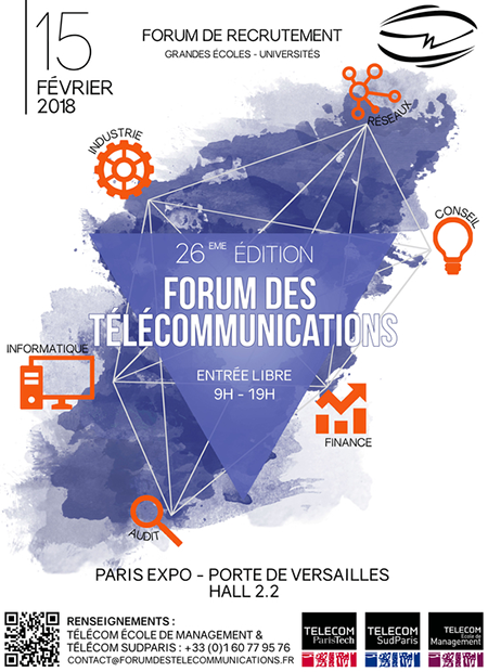 Affiche de la 26e édition du Forum des Télécommunications