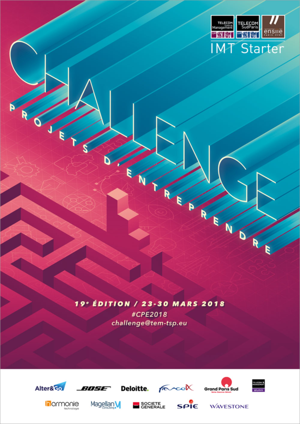 Affiche Challenge Projets d'Entreprendre