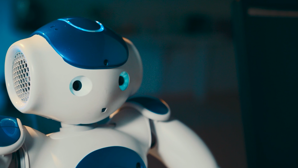 Robot Nao en gros plan.