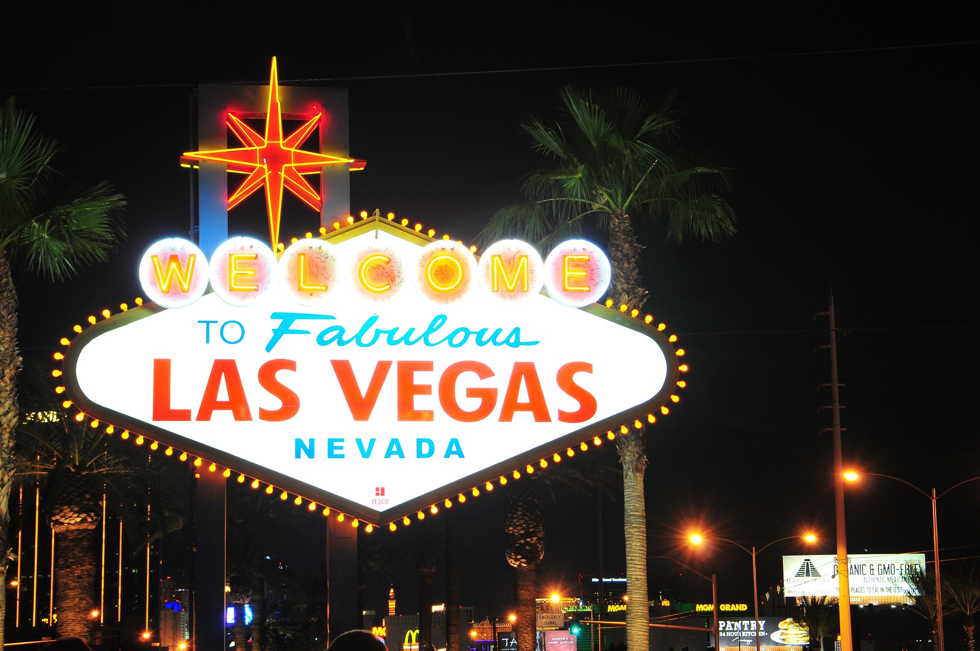 photo enseigne lumineuse welcome to las vegas