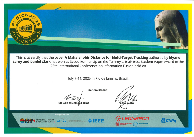 idyano leroy award information fusion - Télécom SudParis